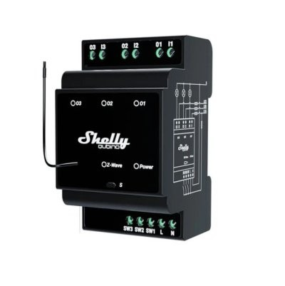 Shelly Wave Pro 3 - relay switch 3x 16A